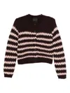 Roberto Collina Striped Button-up Cardigan In Red
