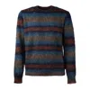 Roberto Collina Striped Crewneck Sweater In Multi