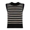 Roberto Collina Lupetto Slipover Rigato In White, Black