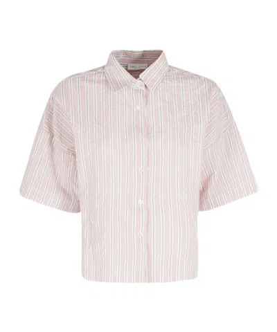 Roberto Collina Striped Shirt In Pink