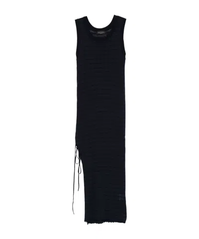 ROBERTO COLLINA STRIPED SLEEVELESS DRESS