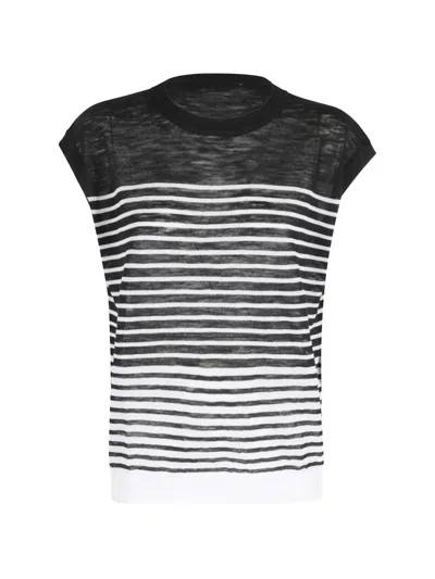 Roberto Collina Striped T-shirt In Multi