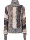 Roberto Collina Stripes Pullover Clothing In Brown