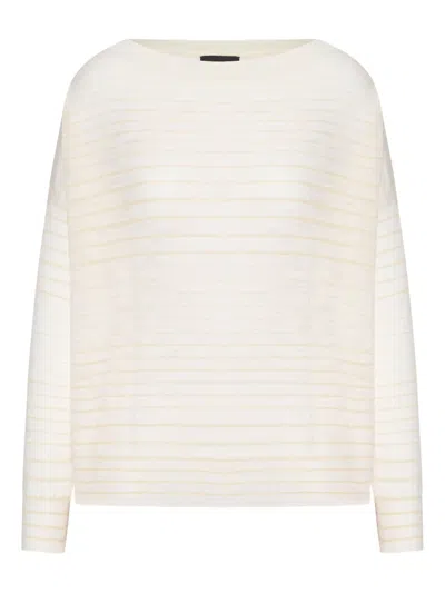 ROBERTO COLLINA STRIPPED KNITTED T-SHIRT