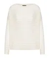 Roberto Collina Stripped Knitted T-shirt In White