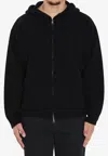 Roberto Collina Super-fine Wool Hooded Sweatshirt In Black