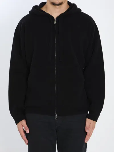 ROBERTO COLLINA SUPER-FINE WOOL HOODIE