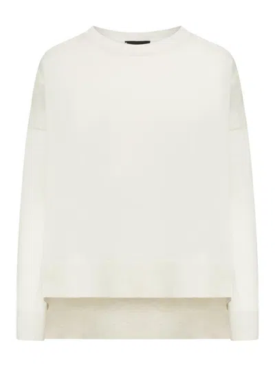 Roberto Collina Oversized Crew-neck Sweater In Neutral