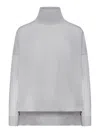 Roberto Collina Oversized Turtleneck Sweater In Grey