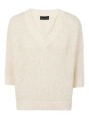 Roberto Collina V-neck Sweater In Light Beige