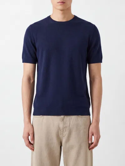 Roberto Collina Sweater Men In Blue