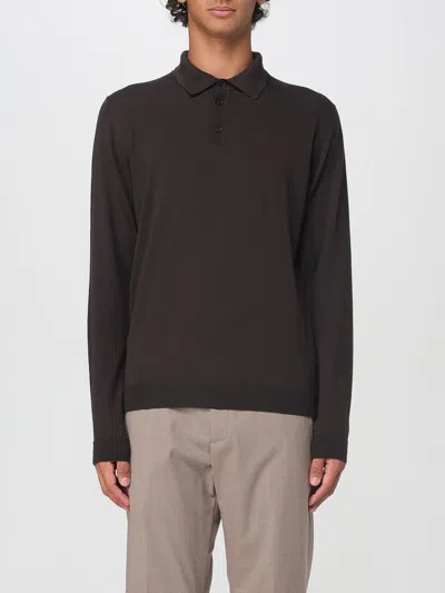 ROBERTO COLLINA POLO SHIRT ROBERTO COLLINA MEN COLOR BROWN,H32060032