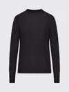 Roberto Collina Crew Neck Wool Sweater In Black