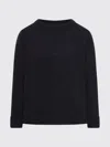 Roberto Collina Crew Neck Sweater In Wool Blend In Black
