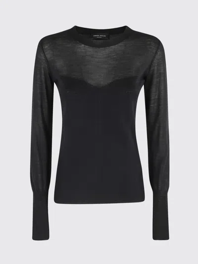 ROBERTO COLLINA SWEATER ROBERTO COLLINA WOMAN COLOR BLACK,H73277002