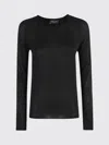 Roberto Collina Crew Neck Long Sleeve Sweater In Black