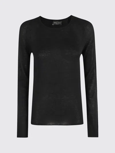 ROBERTO COLLINA SWEATER ROBERTO COLLINA WOMAN COLOR BLACK,H73281002