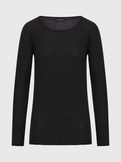 ROBERTO COLLINA SWEATER ROBERTO COLLINA WOMAN COLOR BLACK,H61479002
