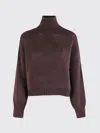 Roberto Collina Turtleneck Long-sleeved Sweater In Brown