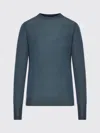 Roberto Collina Crew Neck Wool Sweater In Blue