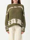 Roberto Collina Handmade Tie-dye Sweater In Grün