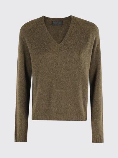 Roberto Collina Sweater  Woman Color Military In Brown