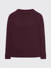 Roberto Collina Crew Neck Sweater In Wool Blend In Red