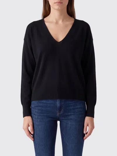 Roberto Collina V-neck Knit Sweater In Black