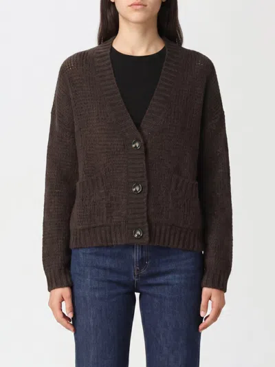Roberto Collina Sweater Woman Color Coffee In Blue