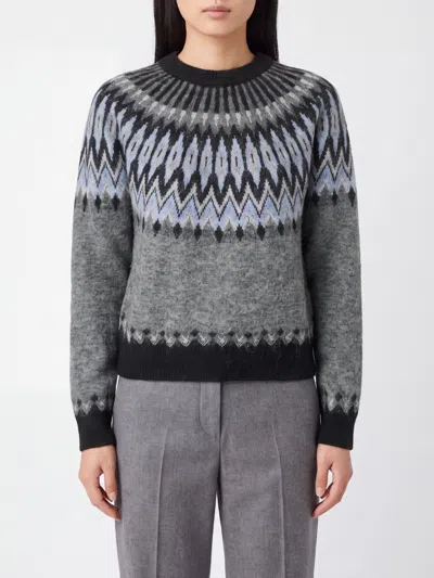 Roberto Collina Sweater Woman Color Grey In Multi