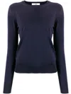 Roberto Collina Ultra-fine Merino Wool Sweatshirt In Blue