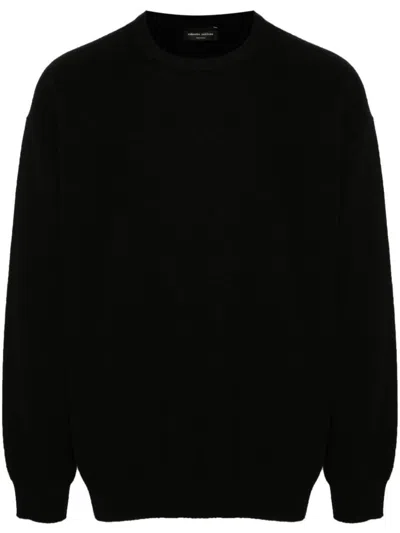Roberto Collina Crew-neck Sweater In Black