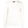 Roberto Collina Crew Neck Long Sleeve Sweater In White