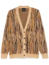 Roberto Collina Jacquard Pattern Sweater In Beige