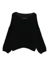 Roberto Collina Sweaters In Black