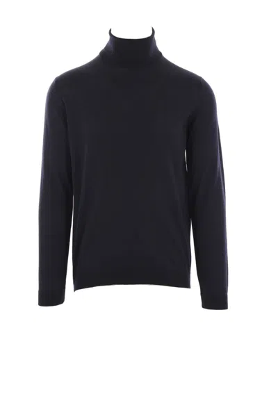 Roberto Collina High-neck Sweater In Blue