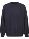 Roberto Collina Crewneck Knit Sweaters In Blue