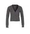 Roberto Collina Button Long-sleeved Sweater In Green