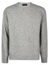Roberto Collina Wool And Cashmere Crewneck Sweater In Grey