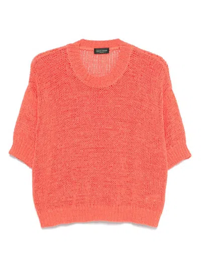 Roberto Collina Pullover Mit Rundhalsausschnitt In Orange