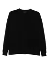 Roberto Collina Black Long-sleeved Sweater In Black