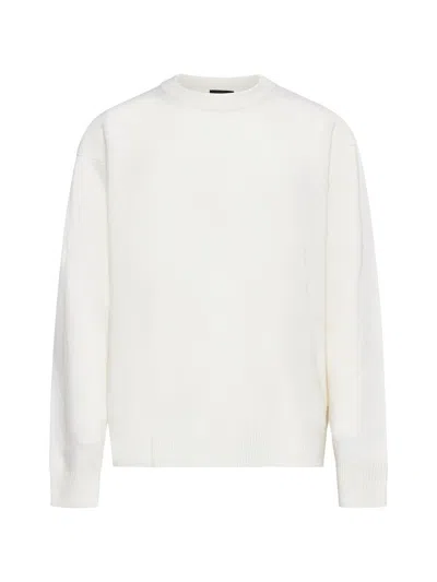 Roberto Collina Linen Sweater In White