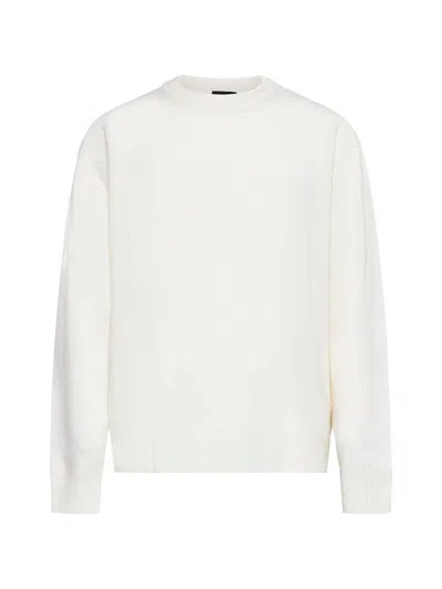Roberto Collina Ribbed Crew-neck Sweater In Neutral