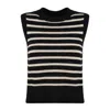 Roberto Collina Lupetto Slipover Rigato In White, Black