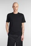 Roberto Collina Short Sleeves Crew Neck T-shirt Clothing In Black