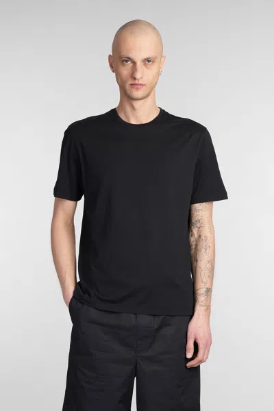 ROBERTO COLLINA T-SHIRT IN BLACK COTTON