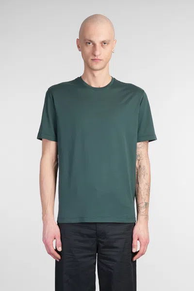 ROBERTO COLLINA T-SHIRT IN GREEN COTTON