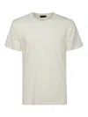 Roberto Collina Girocollo Mc Cotone In Light Beige