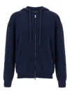 Roberto Collina Hooded Terry Sweater With Ribbed Cuffs And Hem