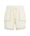 Roberto Collina Terry Cloth Shorts In Neutrals